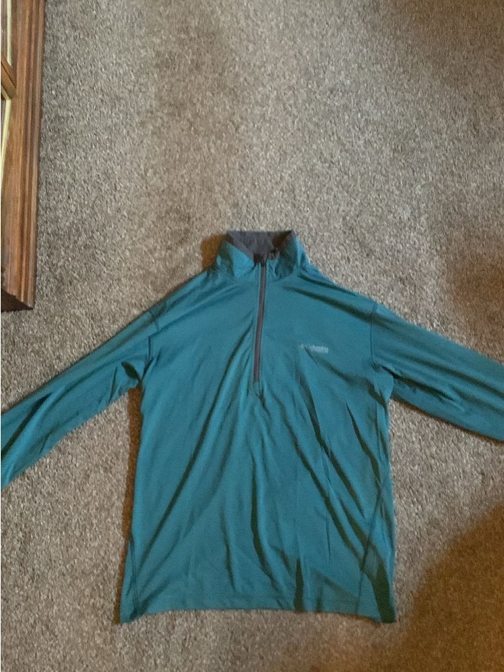 Columbia Teal Long-Sleeve Half-Zip